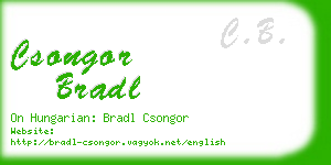 csongor bradl business card